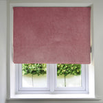Load image into Gallery viewer, McAlister Textiles Matt Blush Pink Velvet Roman Blind Roman Blinds Standard Lining 130cm x 200cm Rose Pink