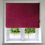 Load image into Gallery viewer, McAlister Textiles Matt Wine Red Velvet Roman Blind Roman Blinds Standard Lining 130cm x 200cm Wine Red