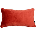 Load image into Gallery viewer, McAlister Textiles Matt Rust Red Orange Velvet Cushion Cushions and Covers Cover Only 50cm x 30cm