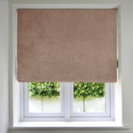 Load image into Gallery viewer, McAlister Textiles Matt Mocha Brown Velvet Roman Blind Roman Blinds Standard Lining 130cm x 200cm Mocha