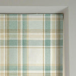Load image into Gallery viewer, McAlister Textiles Heritage Duck Egg Blue Tartan Roman Blind Roman Blinds