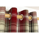 Load image into Gallery viewer, McAlister Textiles Angus Red + White Tartan Curtains Tailored Curtains