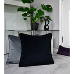 Load image into Gallery viewer, McAlister Textiles Matt Black Velvet Cushion Cushions and Covers