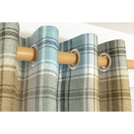 Load image into Gallery viewer, McAlister Textiles Angus Duck Egg Blue Tartan Curtains Tailored Curtains