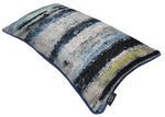 Load image into Gallery viewer, Aura Navy Blue Printed Velvet Pillow
