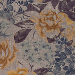 Load image into Gallery viewer, Blooma Blue, Grey and Ochre Floral Pillow

