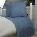 Load image into Gallery viewer, Capri Mid Blue Bed Runners
