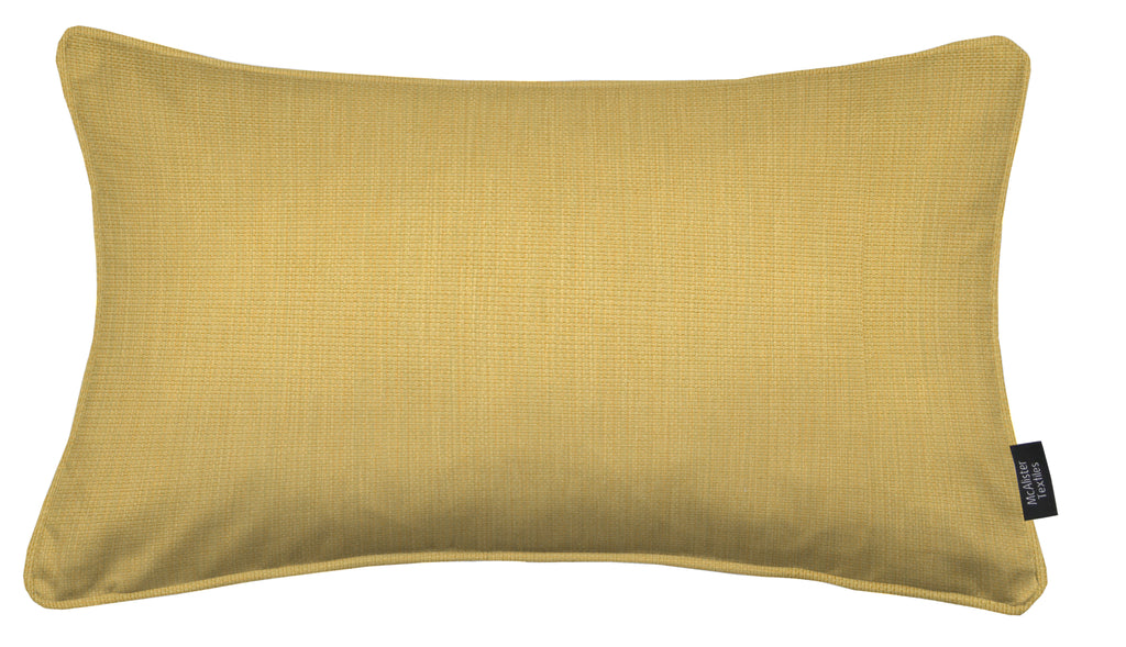 Capri Ochre Yellow Piped Cushion