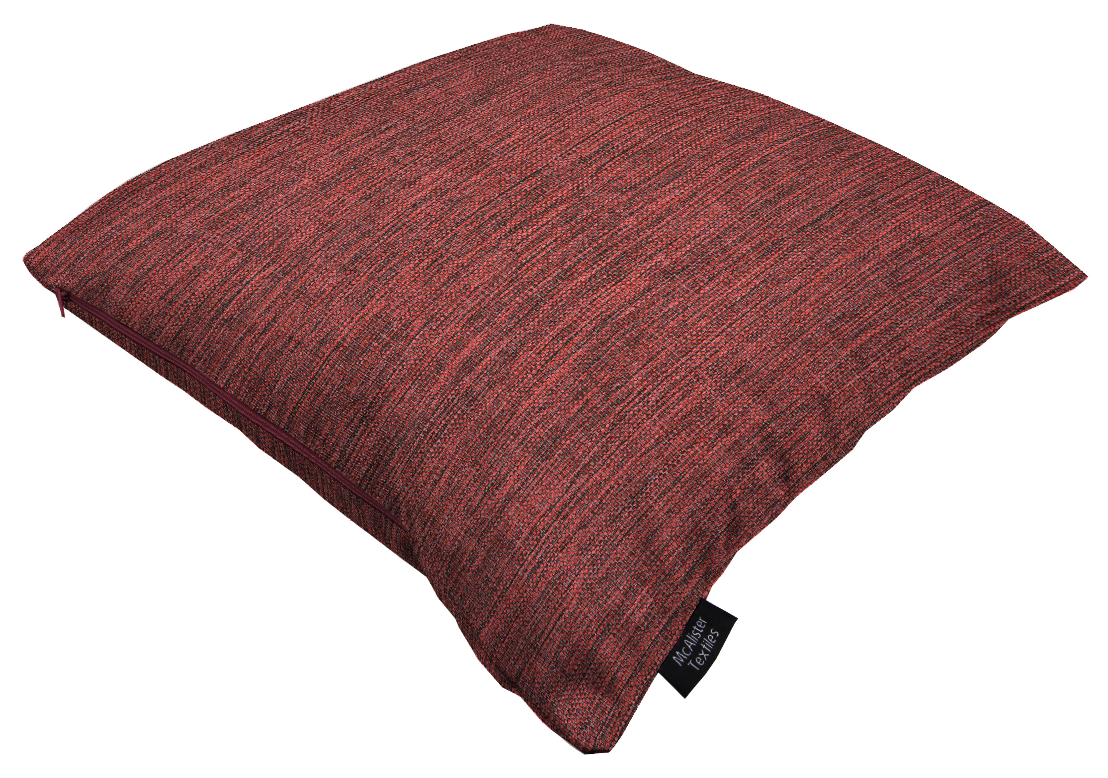 Capri Red Plain Cushion