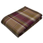 Load image into Gallery viewer, Heritage Purple + Green Tartan Throws &amp; Runners
