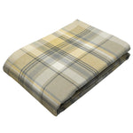 Load image into Gallery viewer, Heritage Yellow + Grey Tartan Throws &amp; Runners

