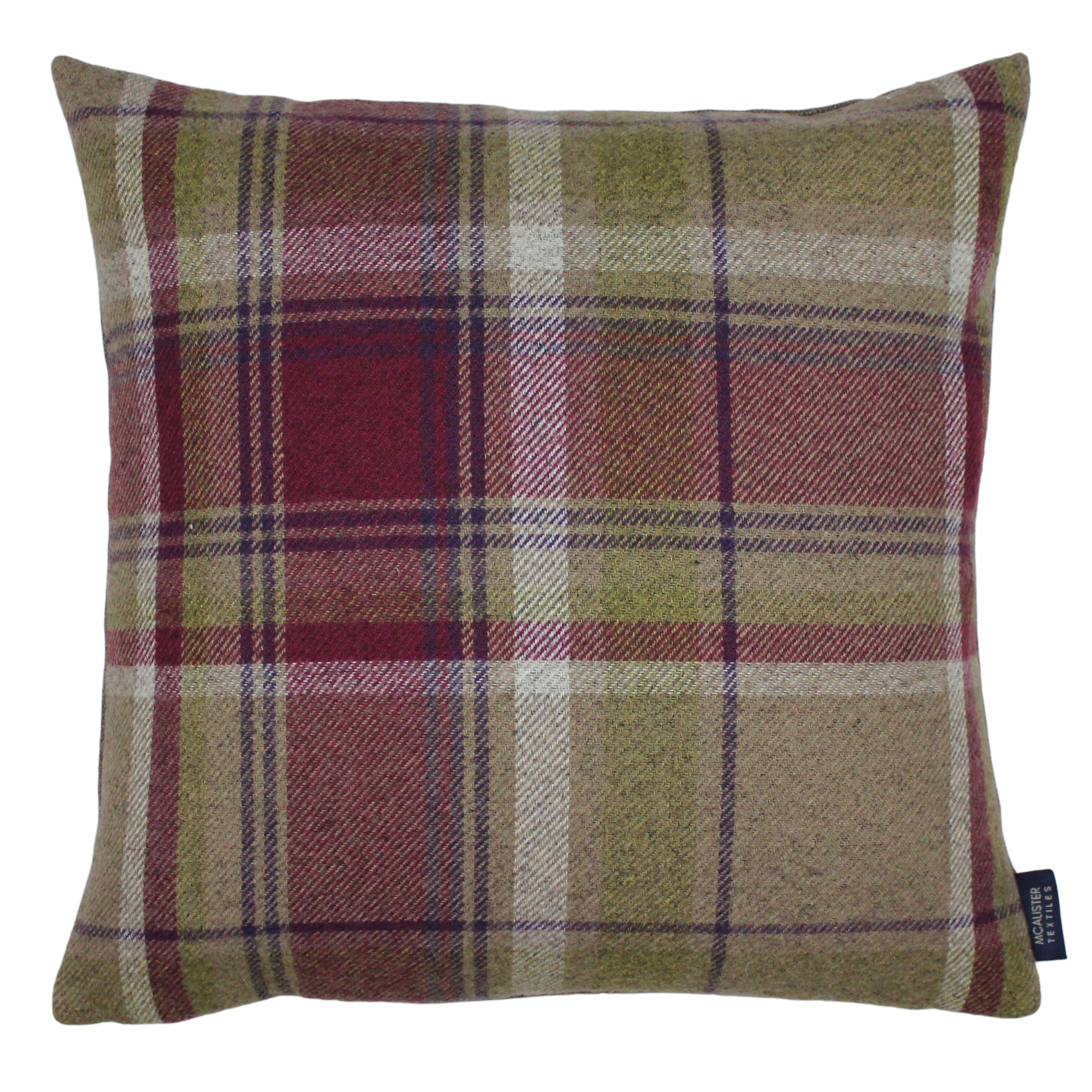 Heritage-Albany Purple and Green Double sided Cushion