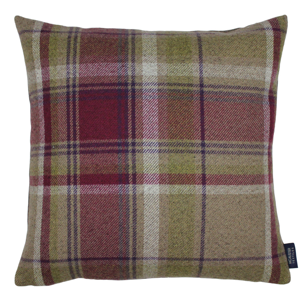 Heritage-Albany Purple and Green Double sided Cushion