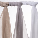 Load image into Gallery viewer, Infinity Natural Contract Voile Unlined Curtains - Single Panel
