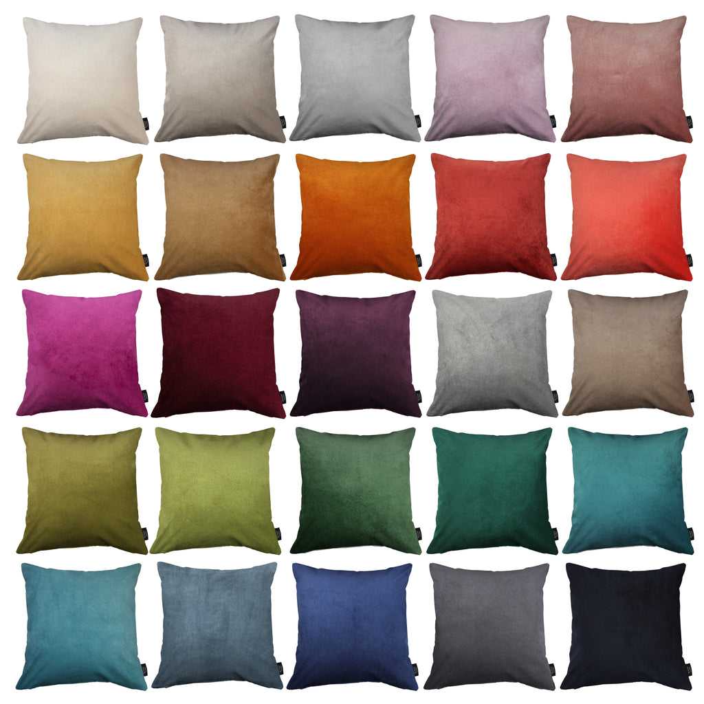 Matt Teal Velvet Modern Look Plain Cushion