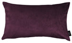 Load image into Gallery viewer, Matt  Aubergine Purple Velvet Modern Look Plain Cushion
