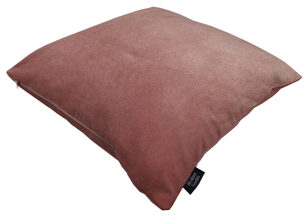 Matt Blush Pink Velvet Modern Look Plain Cushion