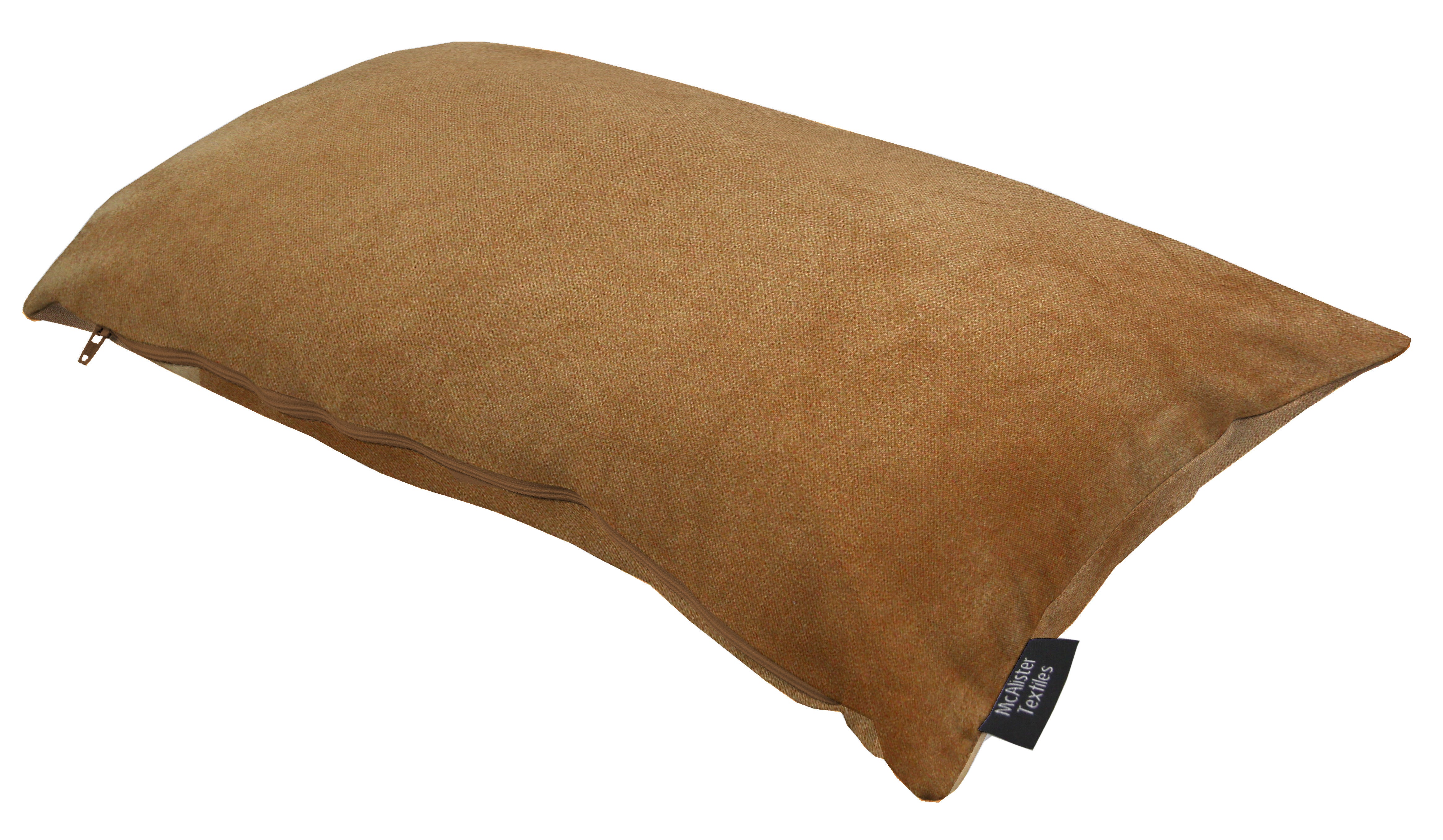 Matt Caramel Velvet Modern Look Plain Cushion