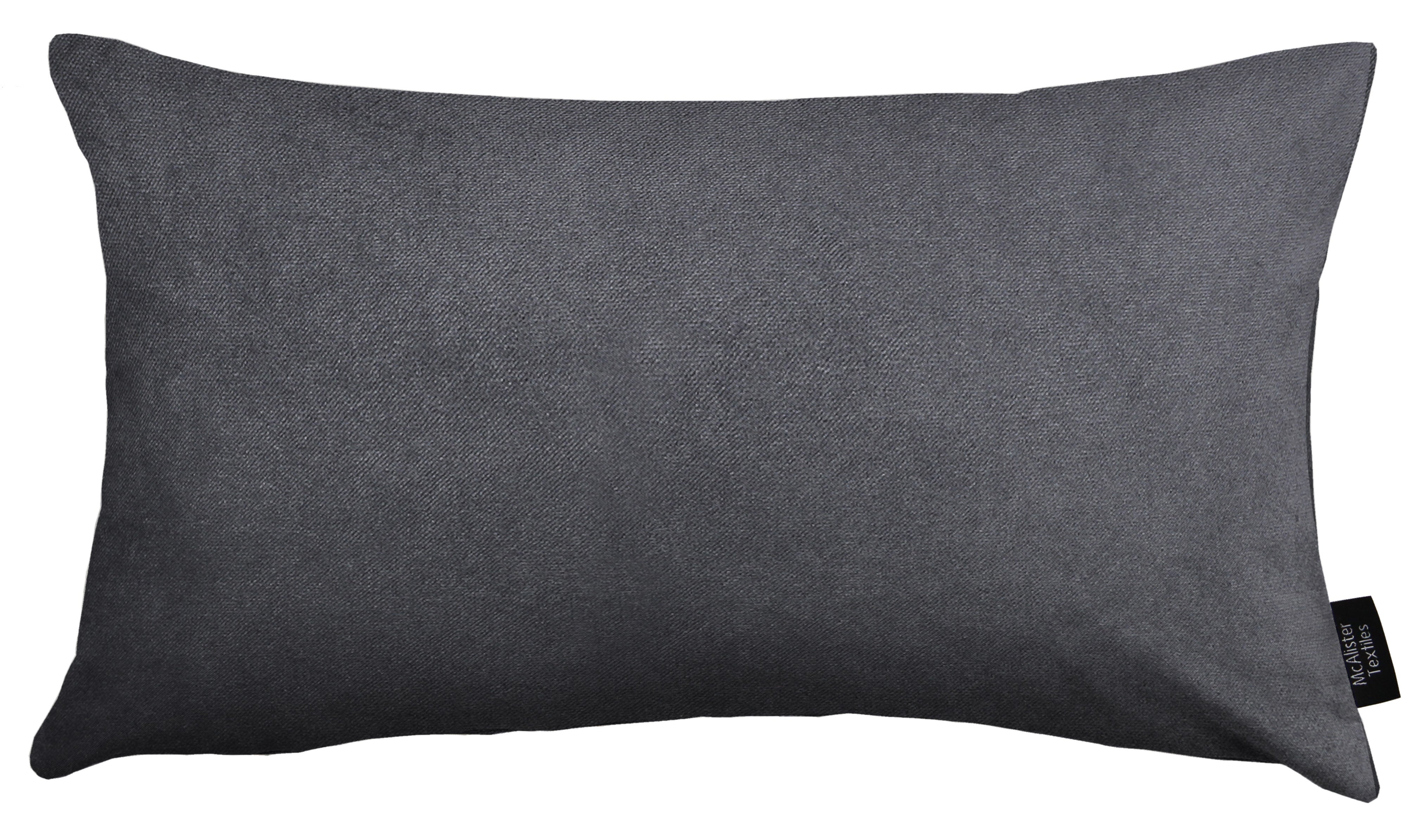 Matt Charcoal Velvet Modern Look Plain Cushion