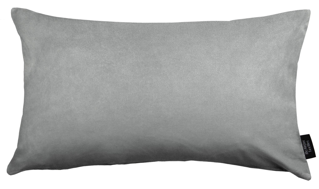 Matt Dove Grey Velvet Modern Look Plain Cushion