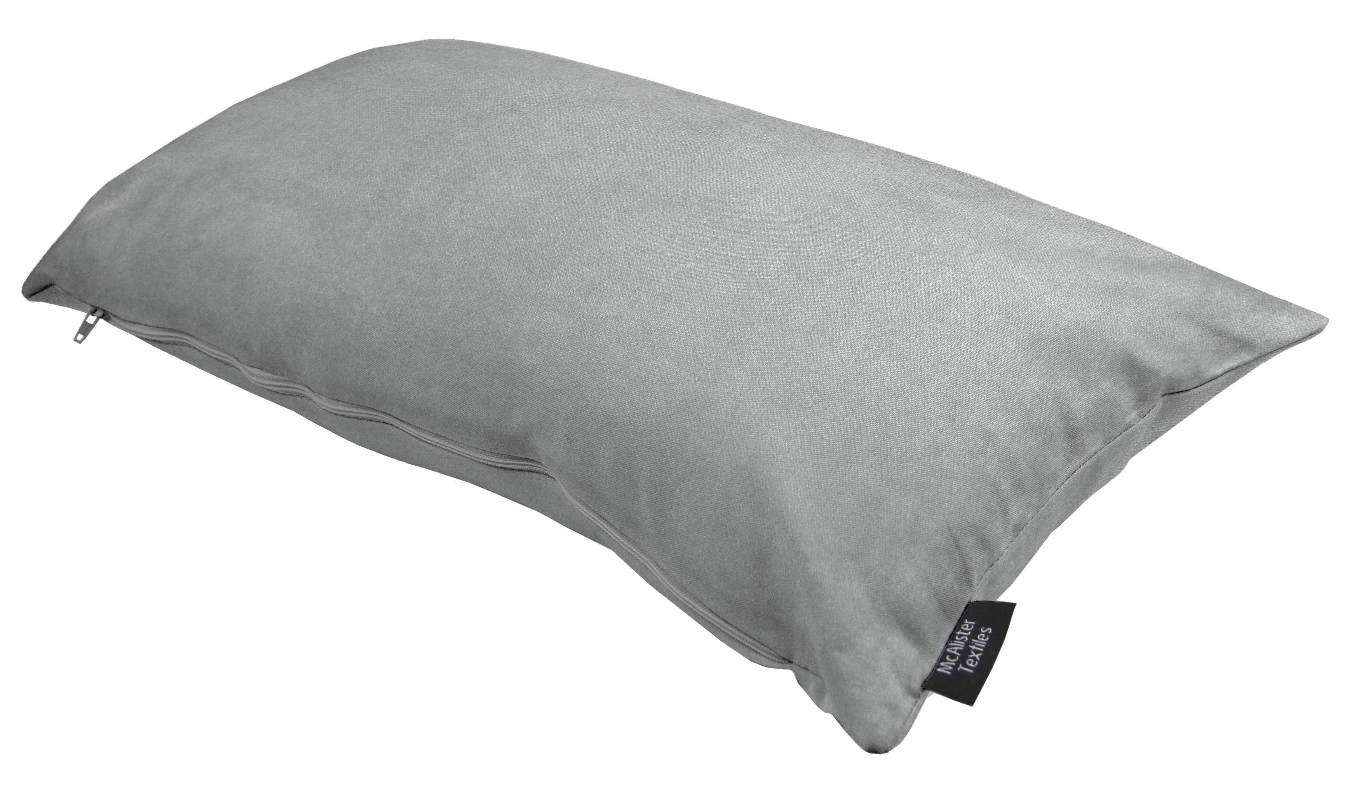 Matt Dove Grey Velvet Modern Look Plain Cushion