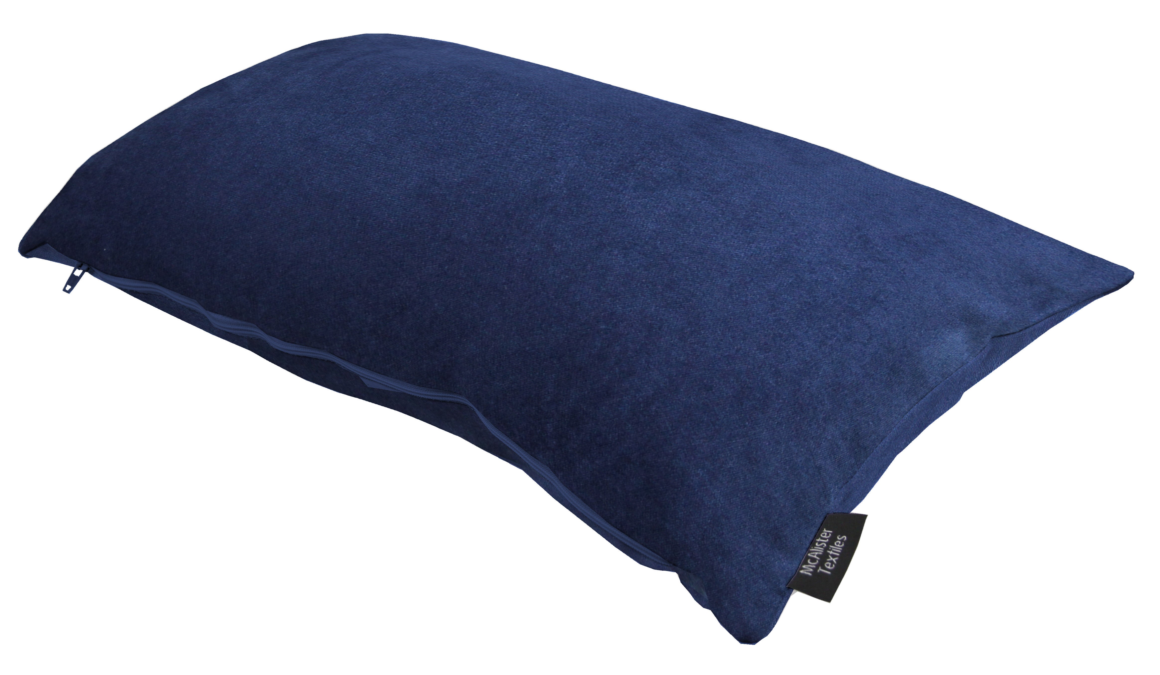 Matt Navy Blue Velvet Modern Look Plain Cushion