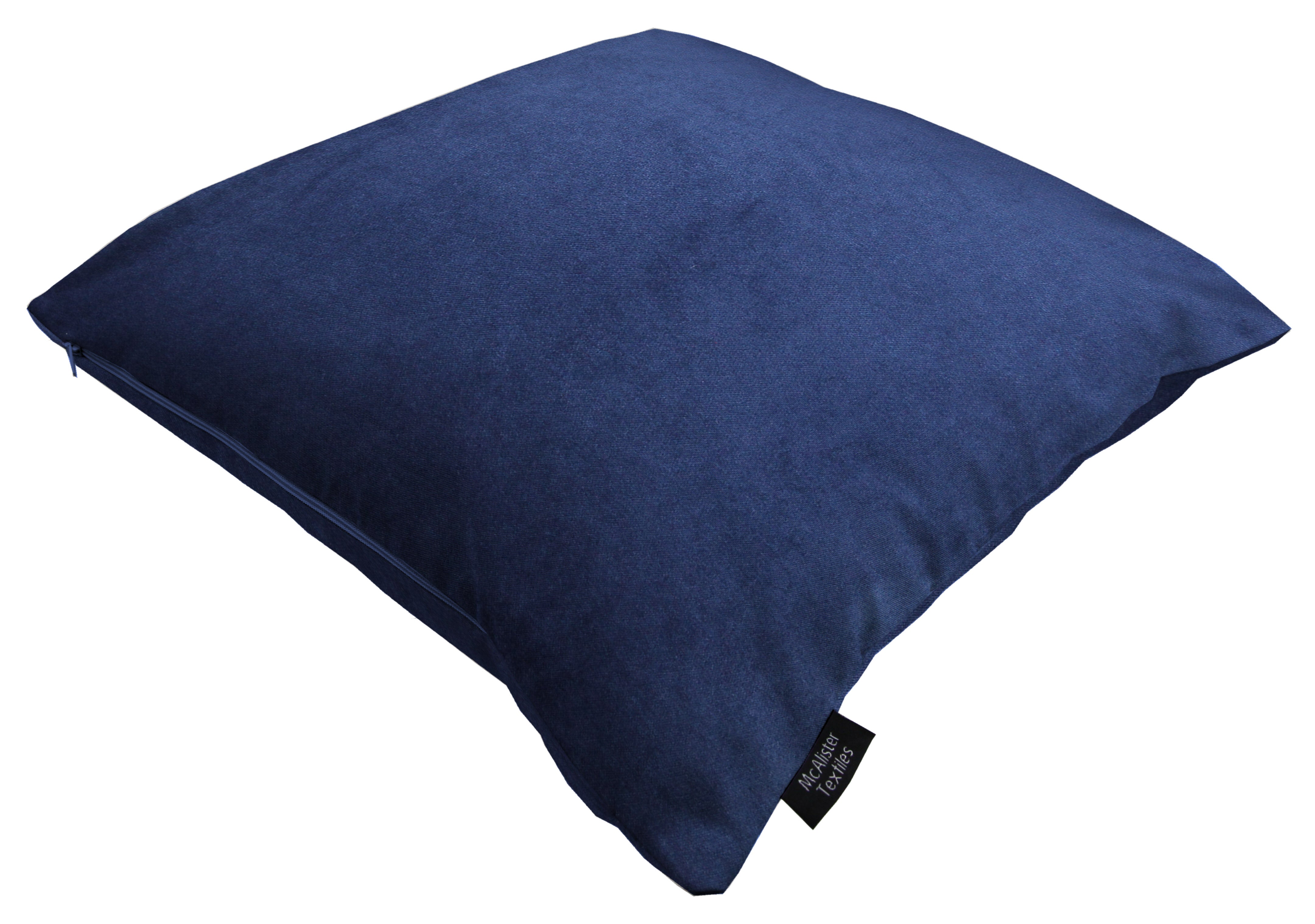 Matt Navy Blue Velvet Modern Look Plain Cushion