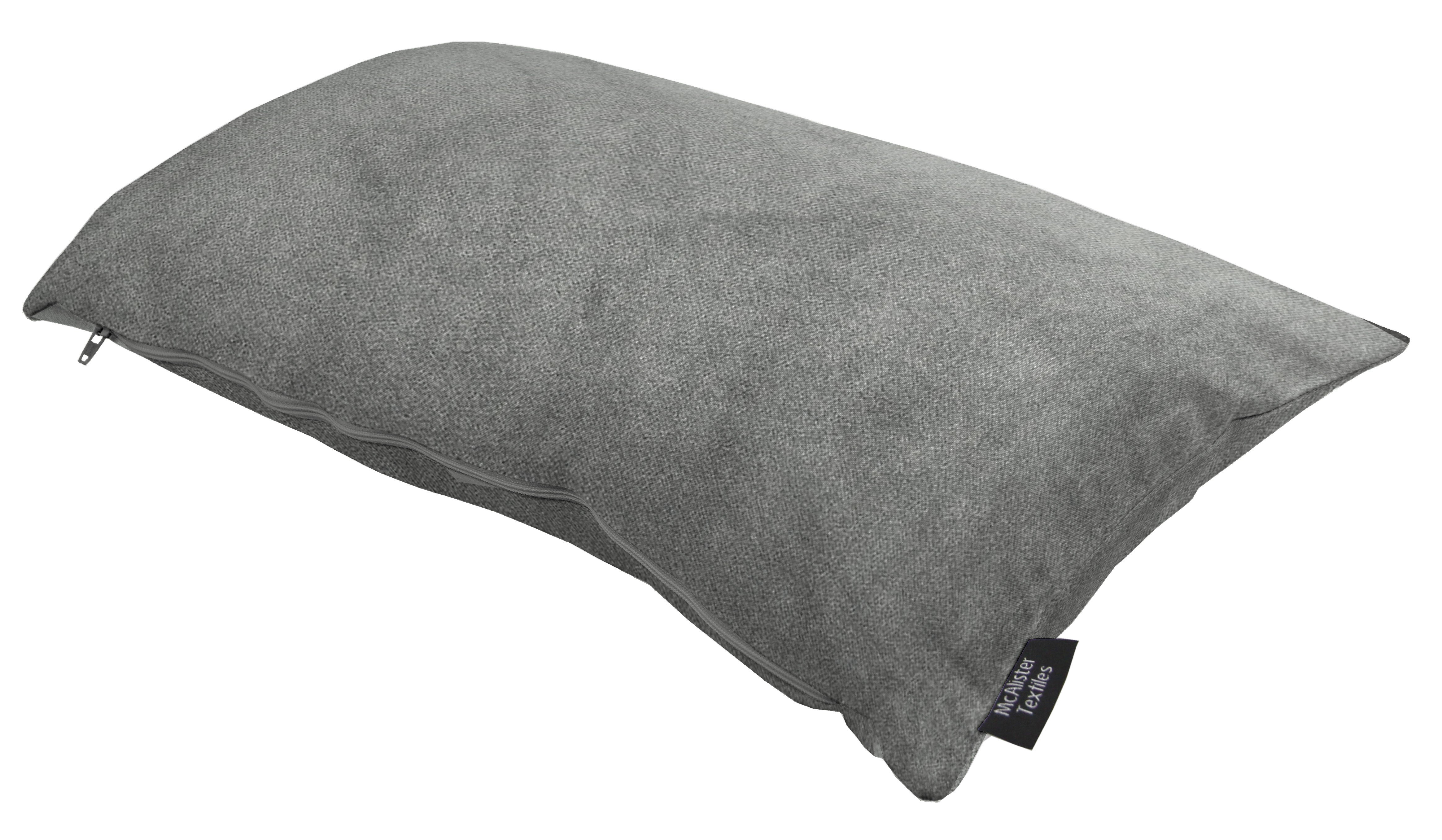 Matt Silver Grey Velvet Modern Look Plain Cushion