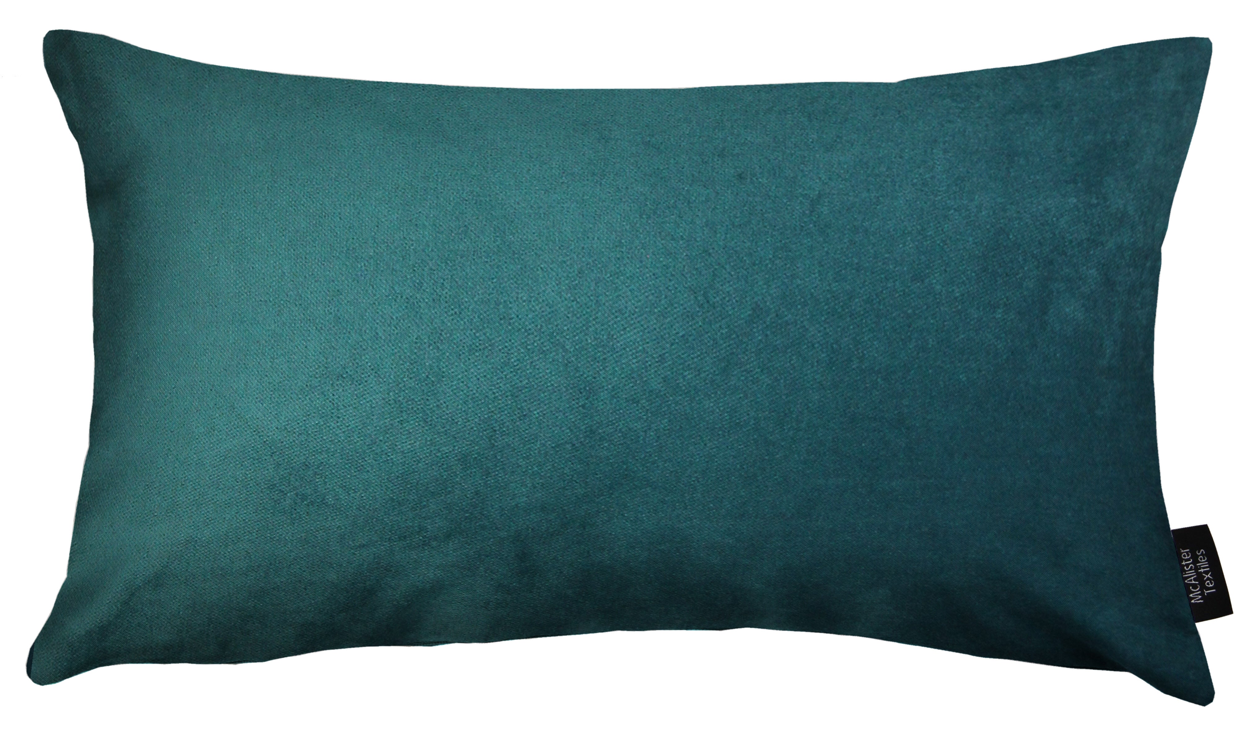 Matt Teal Velvet Modern Look Plain Cushion