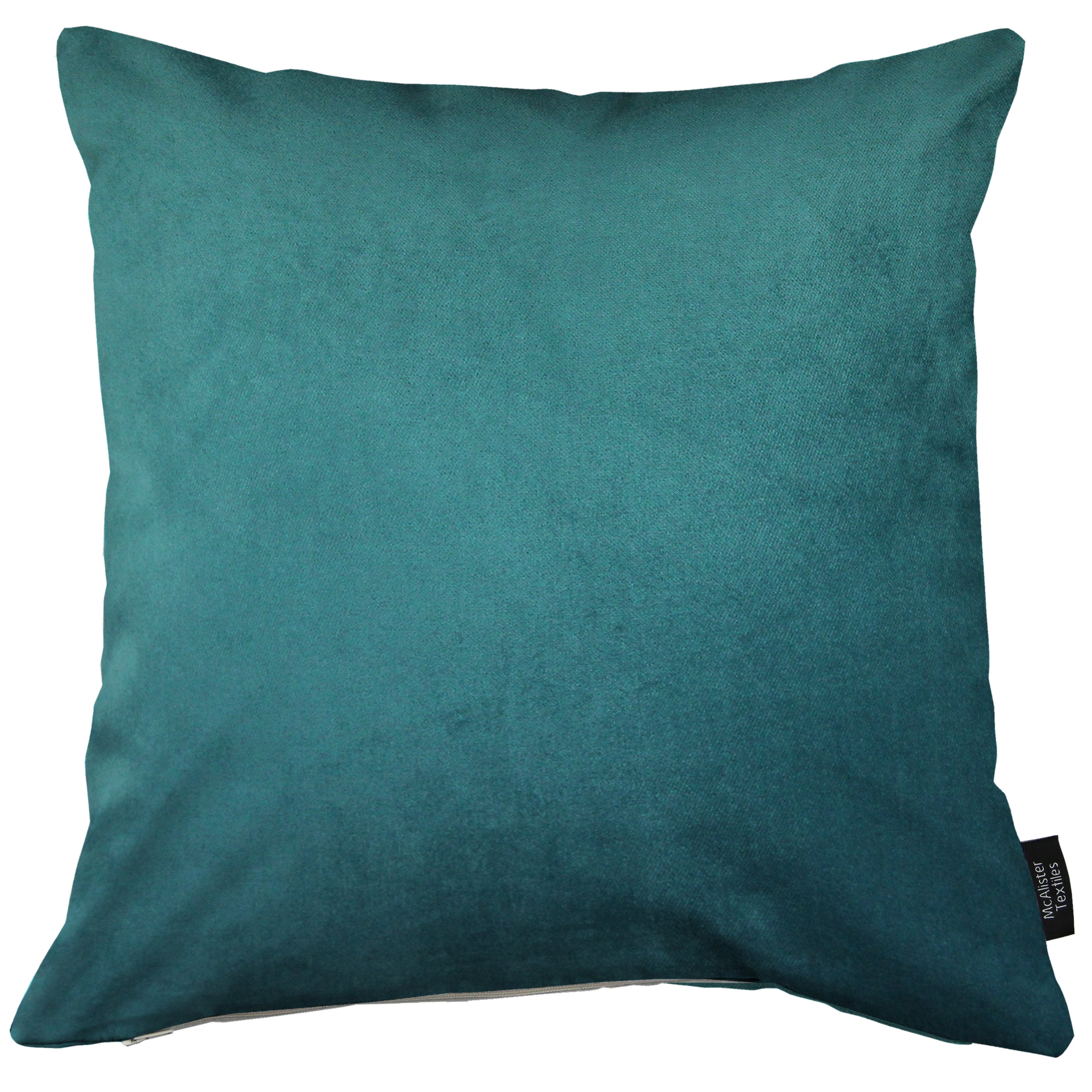 Matt Teal Velvet Modern Look Plain Cushion