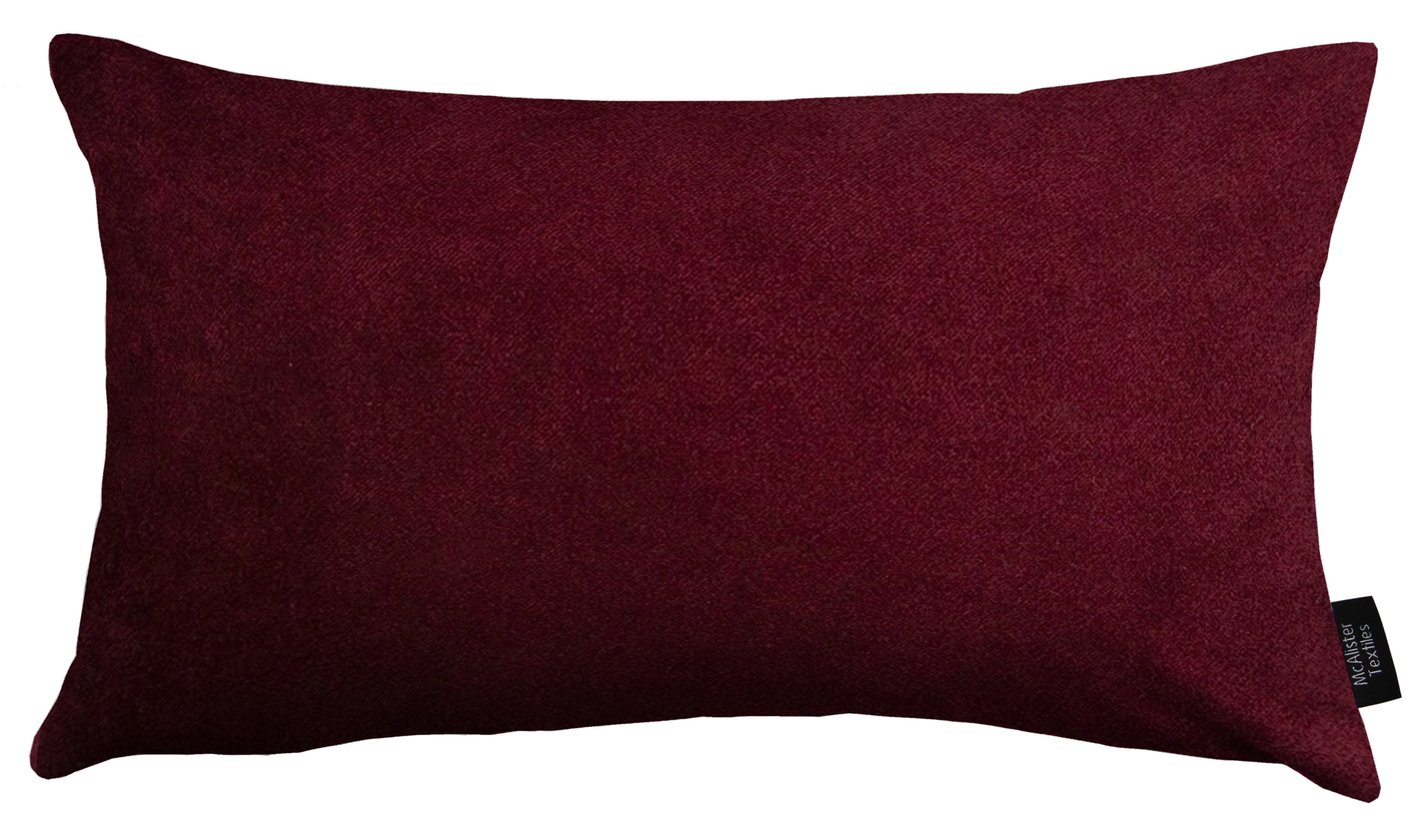 Matt Wine Red Velvet Modern Look Plain Cushion