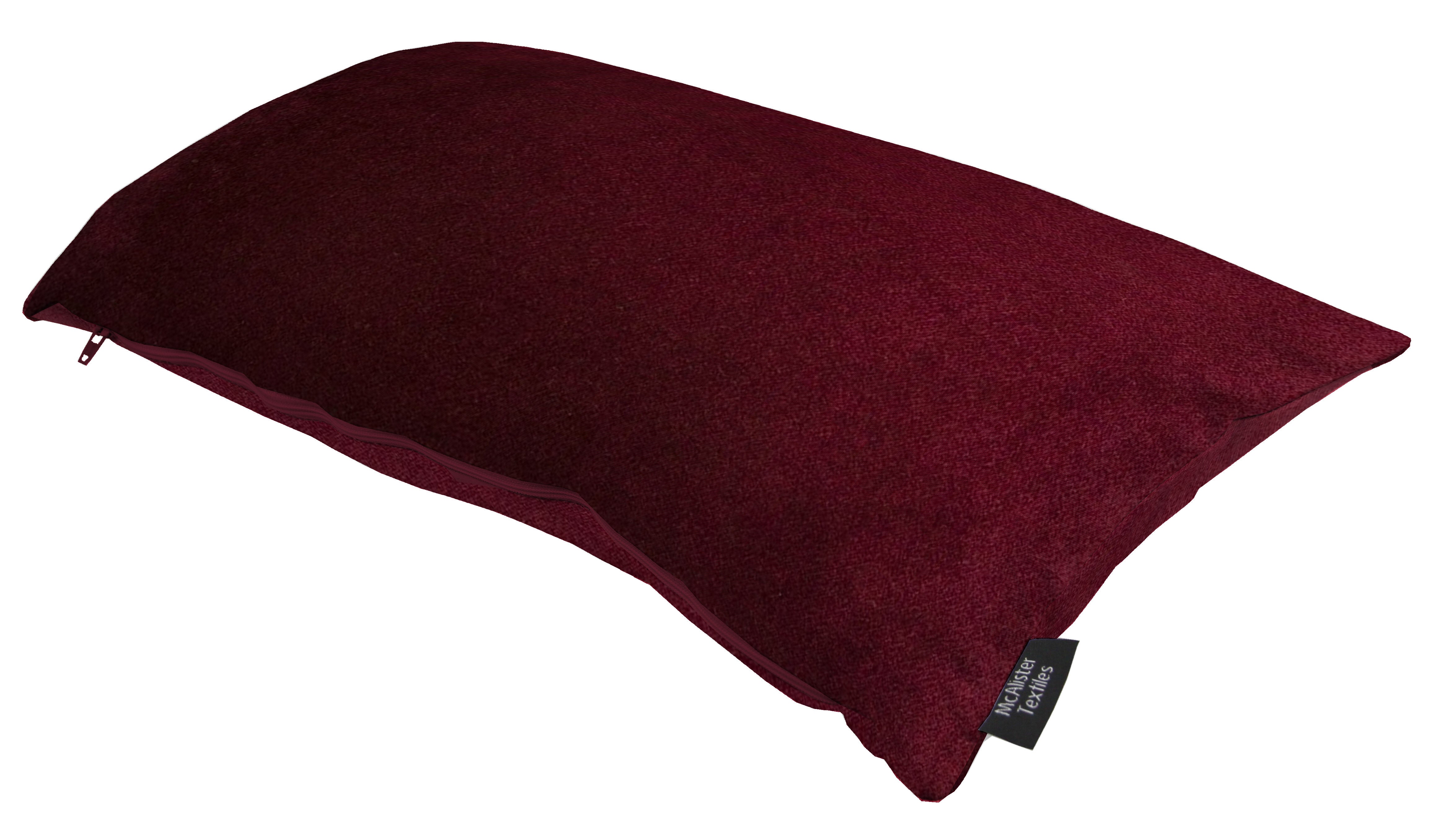 Matt Wine Red Velvet Modern Look Plain Cushion