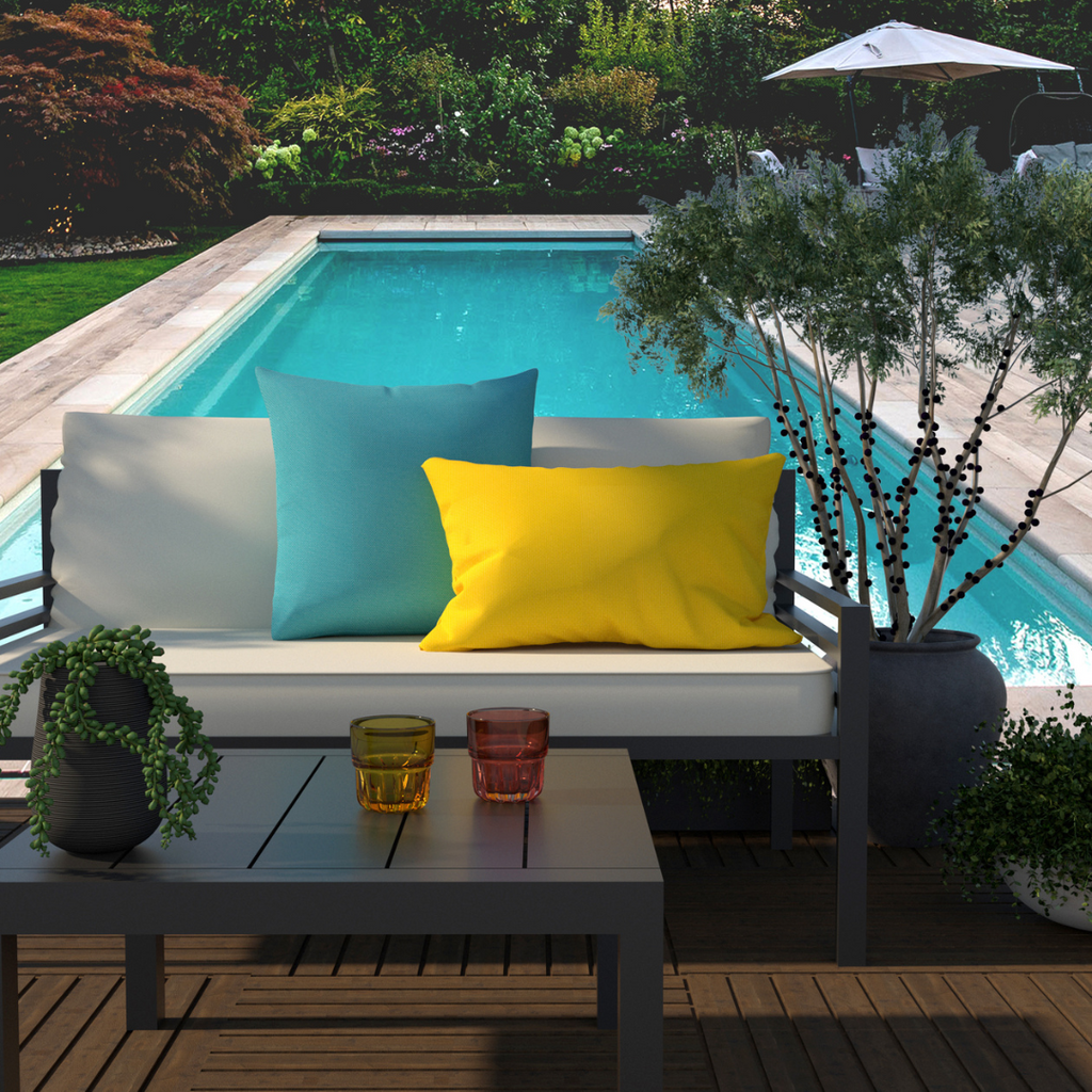 Sorrento Yellow Outdoor Pillows