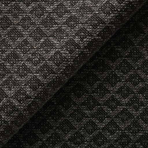 Polo Charcoal Woven Geometric Cushion