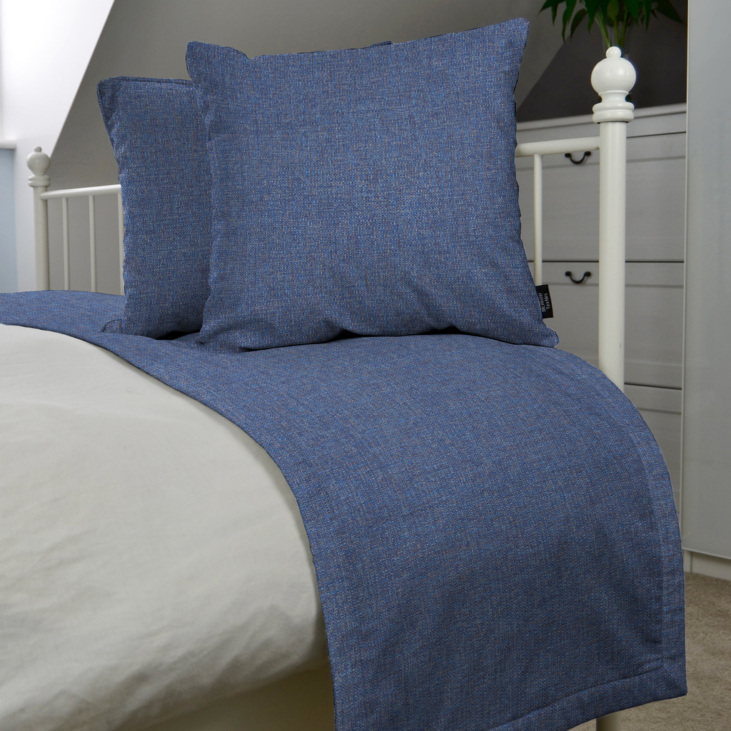 Roma Blue Bed Runners