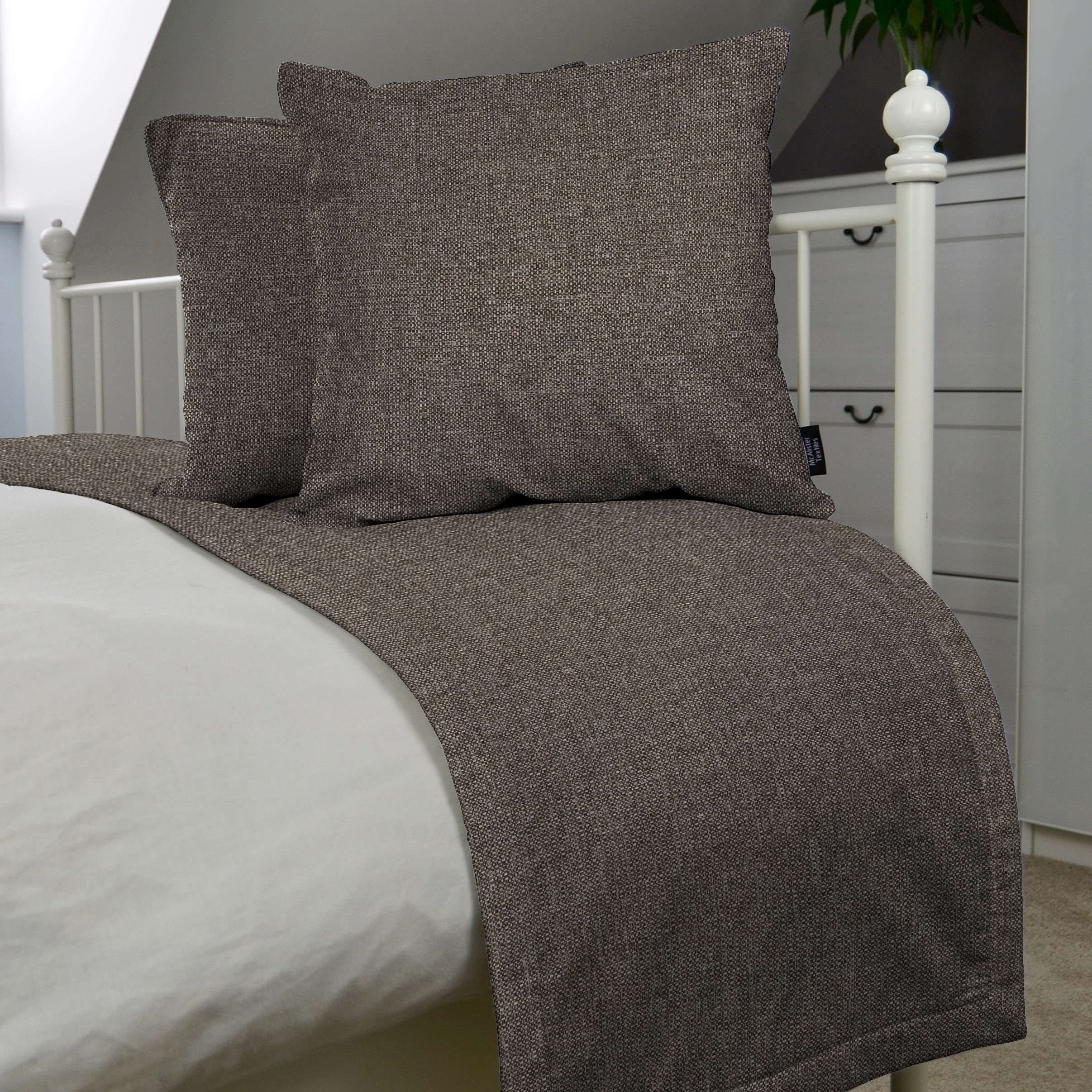 Roma Charcoal Grey Bed Runners