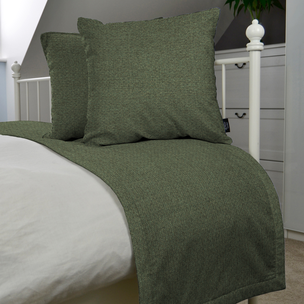 Roma Green Bed Runners
