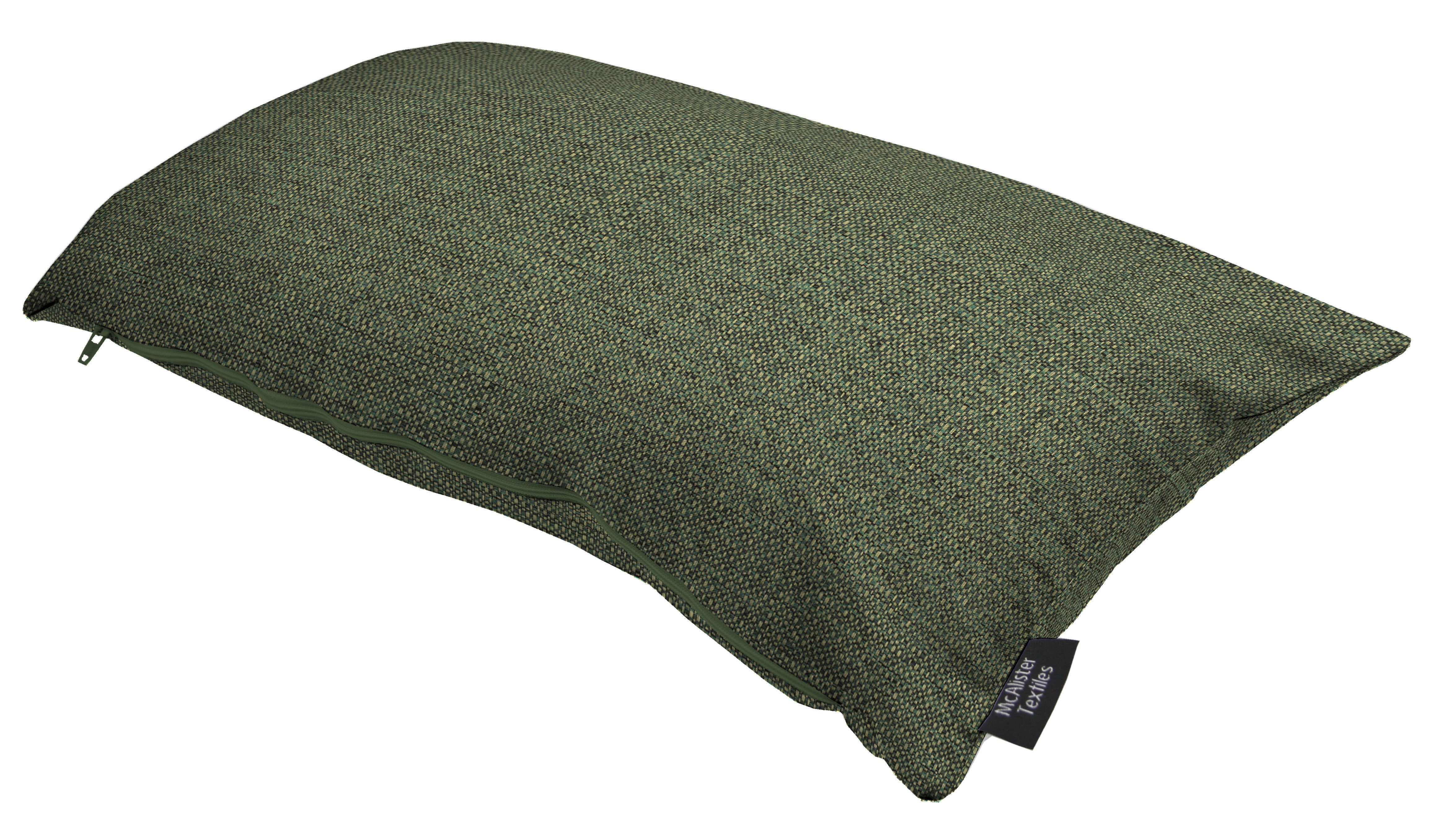 Roma Green Woven Cushion