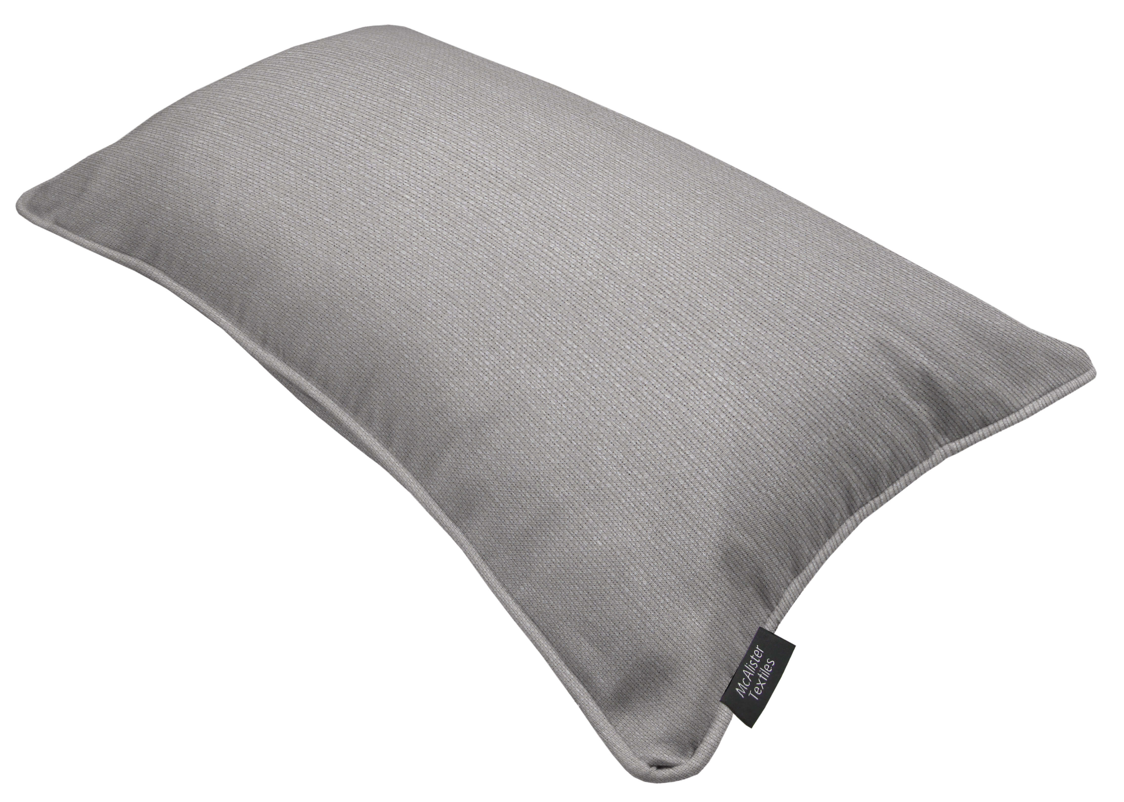 Roma Light Grey Piped Cushion