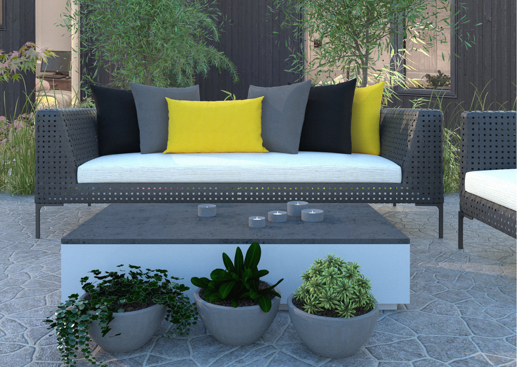 Sorrento Yellow Outdoor Cushions