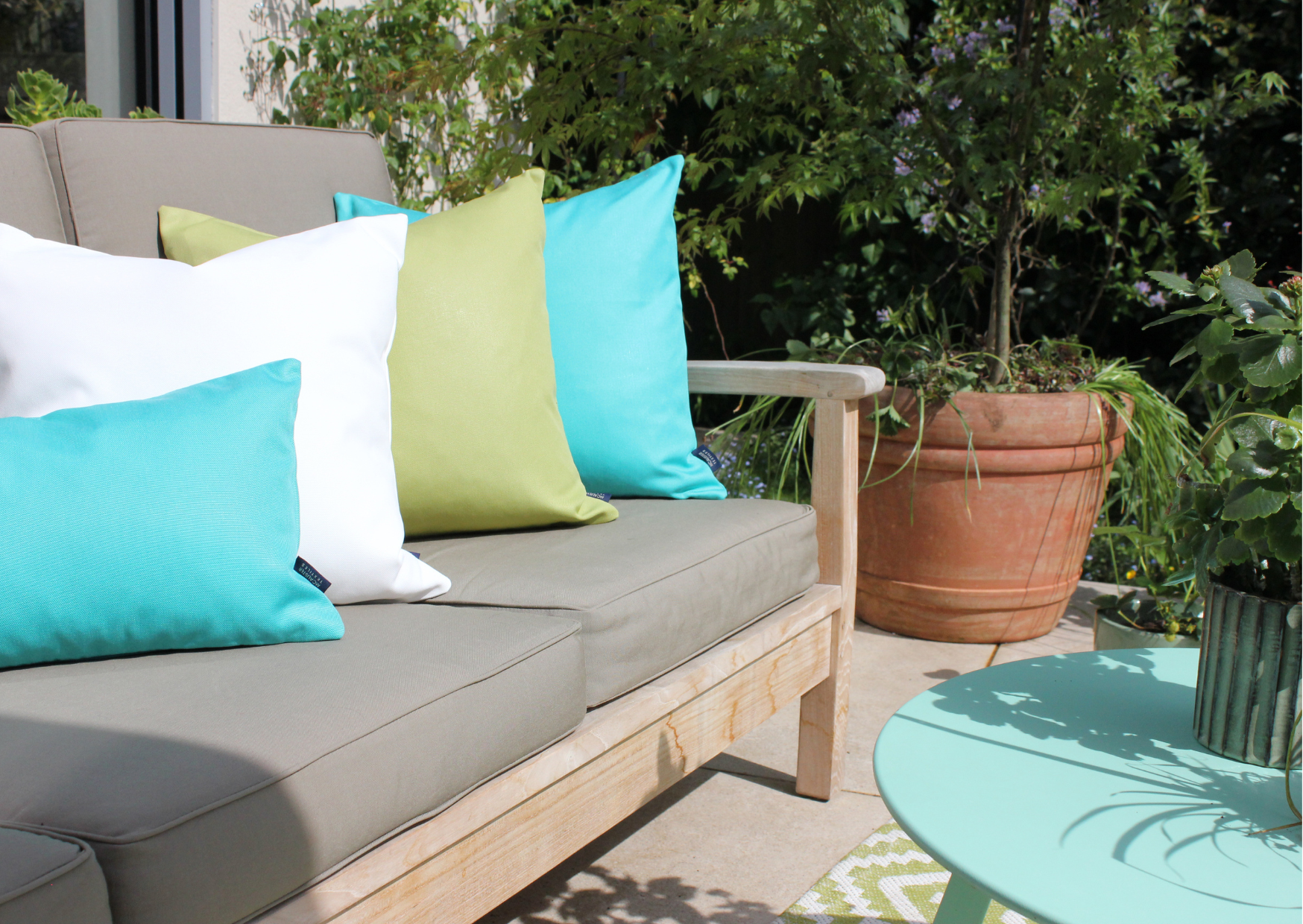 Sorrento Jade Green Outdoor Cushions