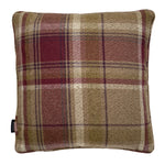 Load image into Gallery viewer, Stag Purple + Green Tartan Cushion
