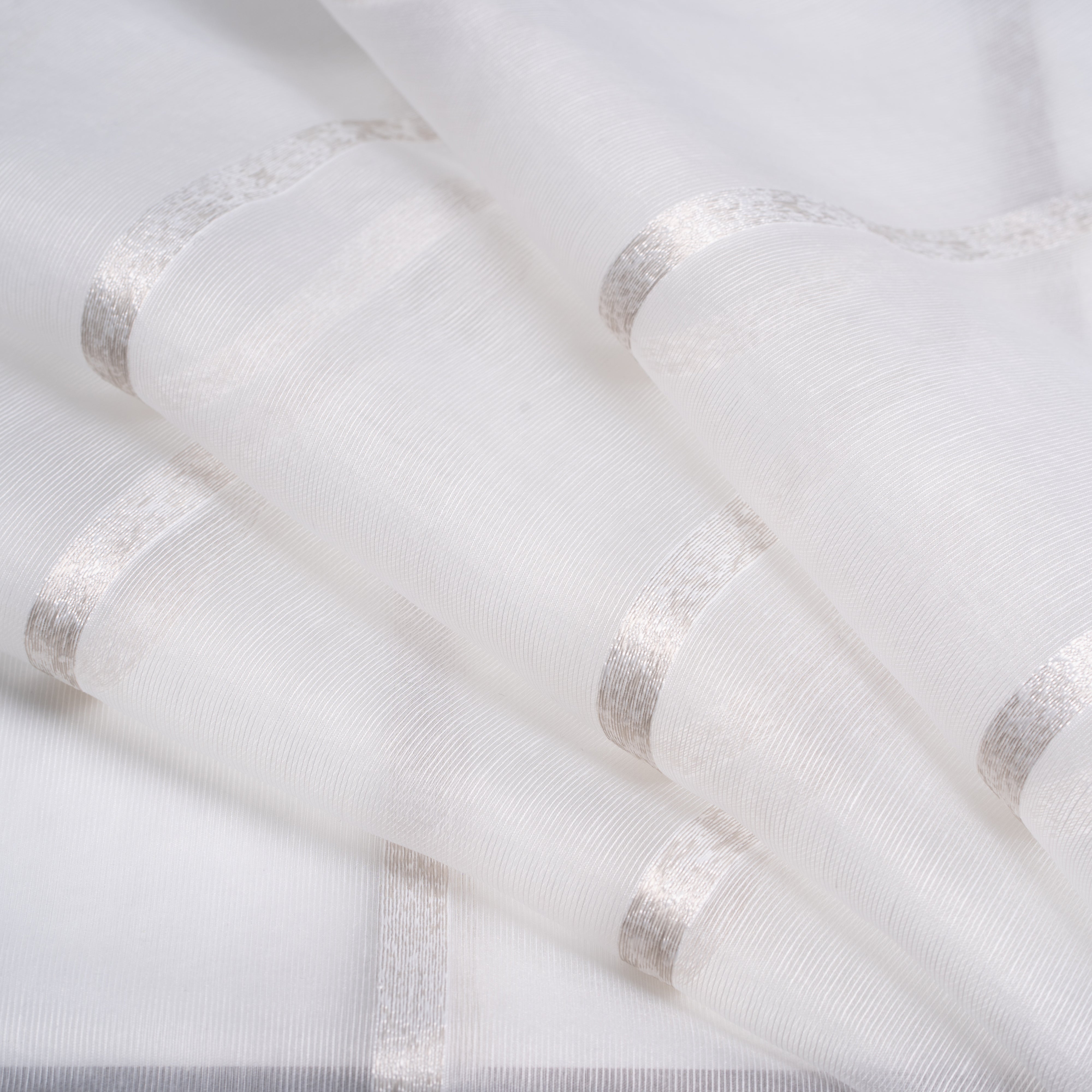 Timeless Cream Contract Unlined Voile Curtains