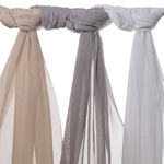 Load image into Gallery viewer, Tranquility White Contract Voile Unlined Curtains
