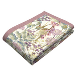 Load image into Gallery viewer, Wildflower Pastel Purple Herringbone Border Throws &amp; Runners
