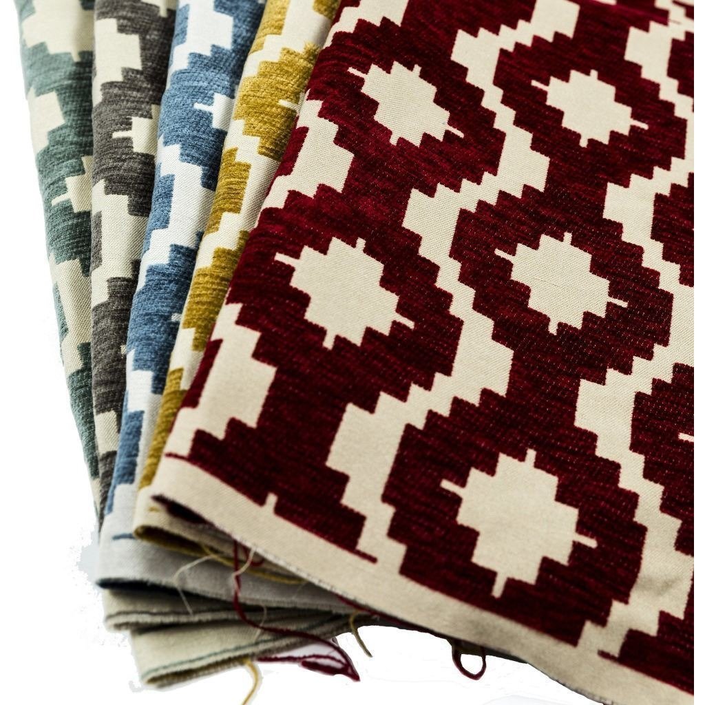McAlister Textiles Arizona Geometric Yellow Roman Blind Roman Blinds 