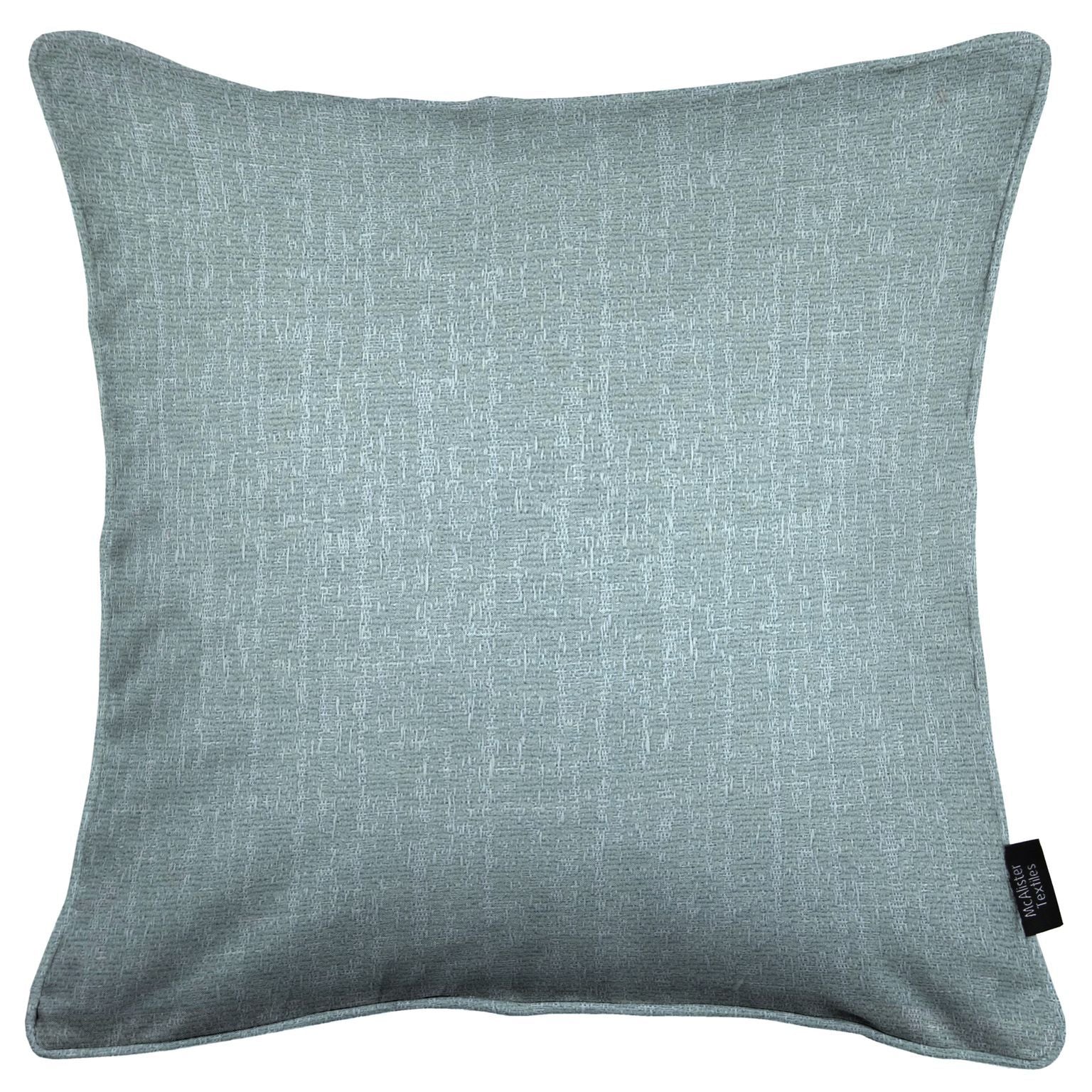 McAlister Textiles Eternity Duck Egg Chenille Cushions Cushions and Covers Cover Only 43cm x 43cm