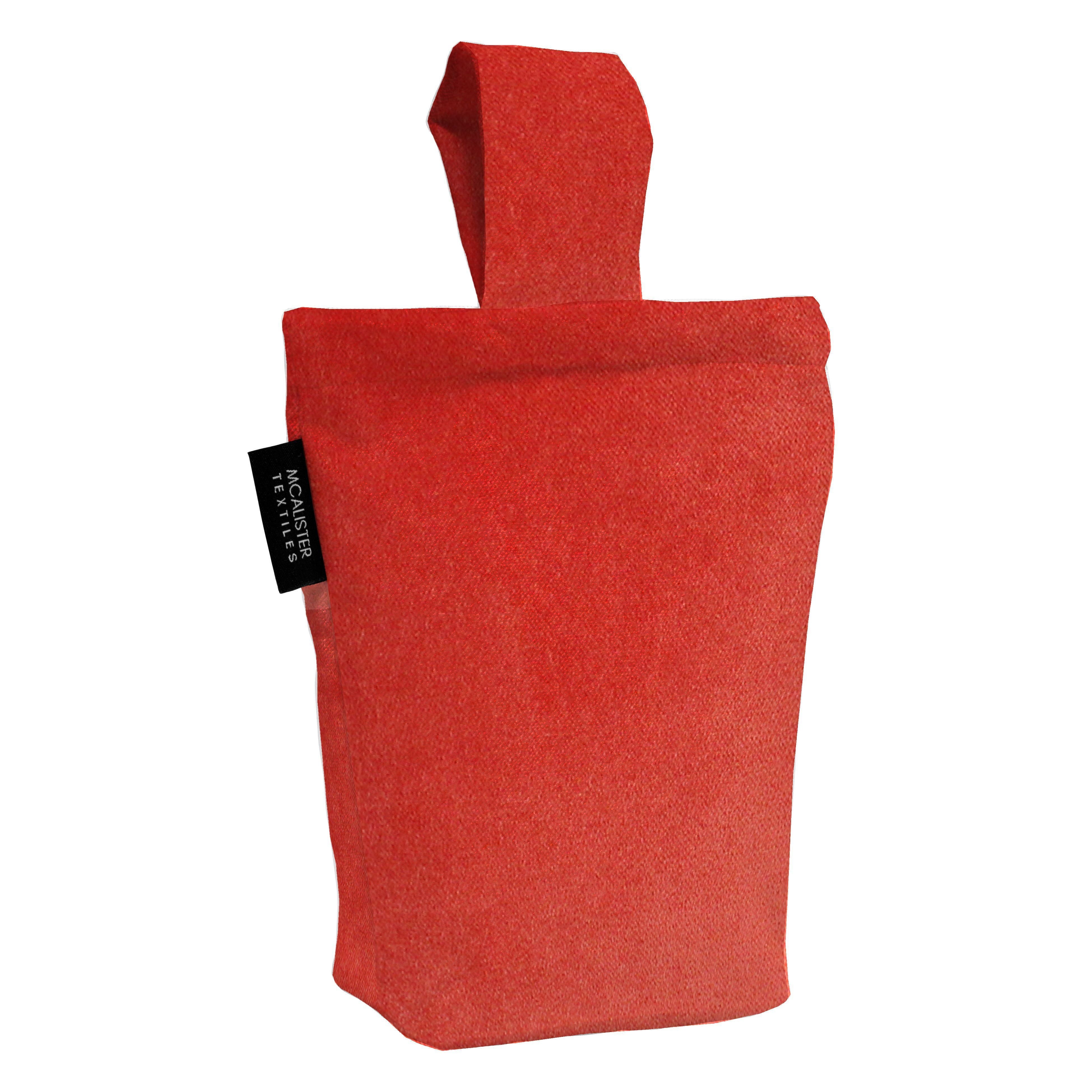 McAlister Textiles Matt Coral Pink Velvet Doorstop Doorstops