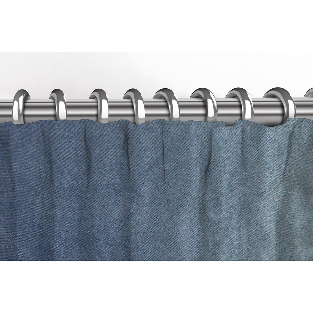McAlister Textiles Matt Petrol Blue Velvet Curtains Tailored Curtains 