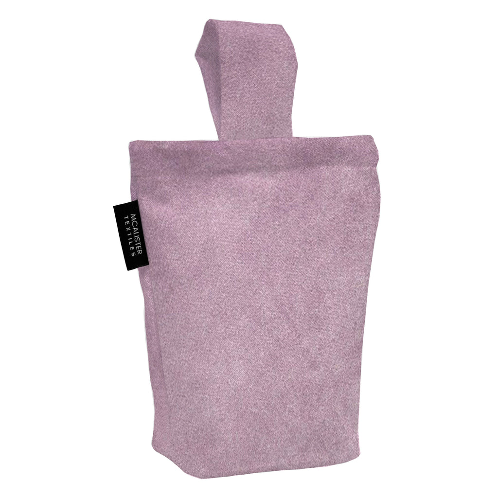 McAlister Textiles Matt Lilac Purple Velvet Doorstop Doorstops 